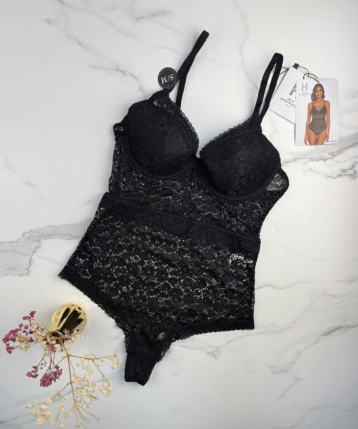 Body en dentelle " Noir "