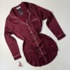Chemise de nuit en satin " Bordeaux  "