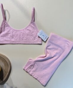 Brassière - short perlée primark pink