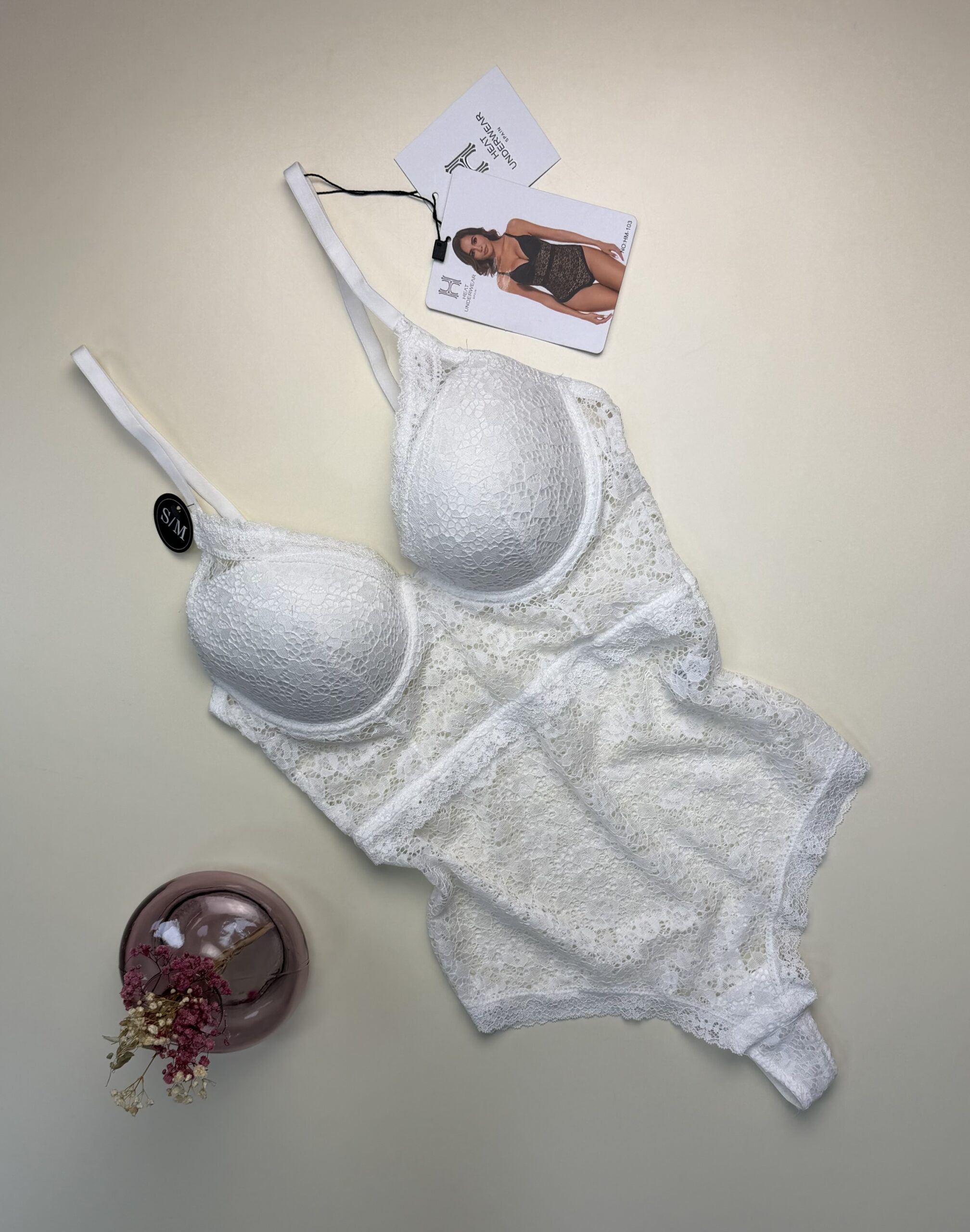 Body en dentelle " Blanc "