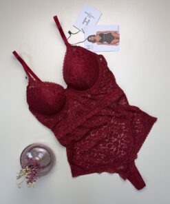 Body en dentelle " Rouge "