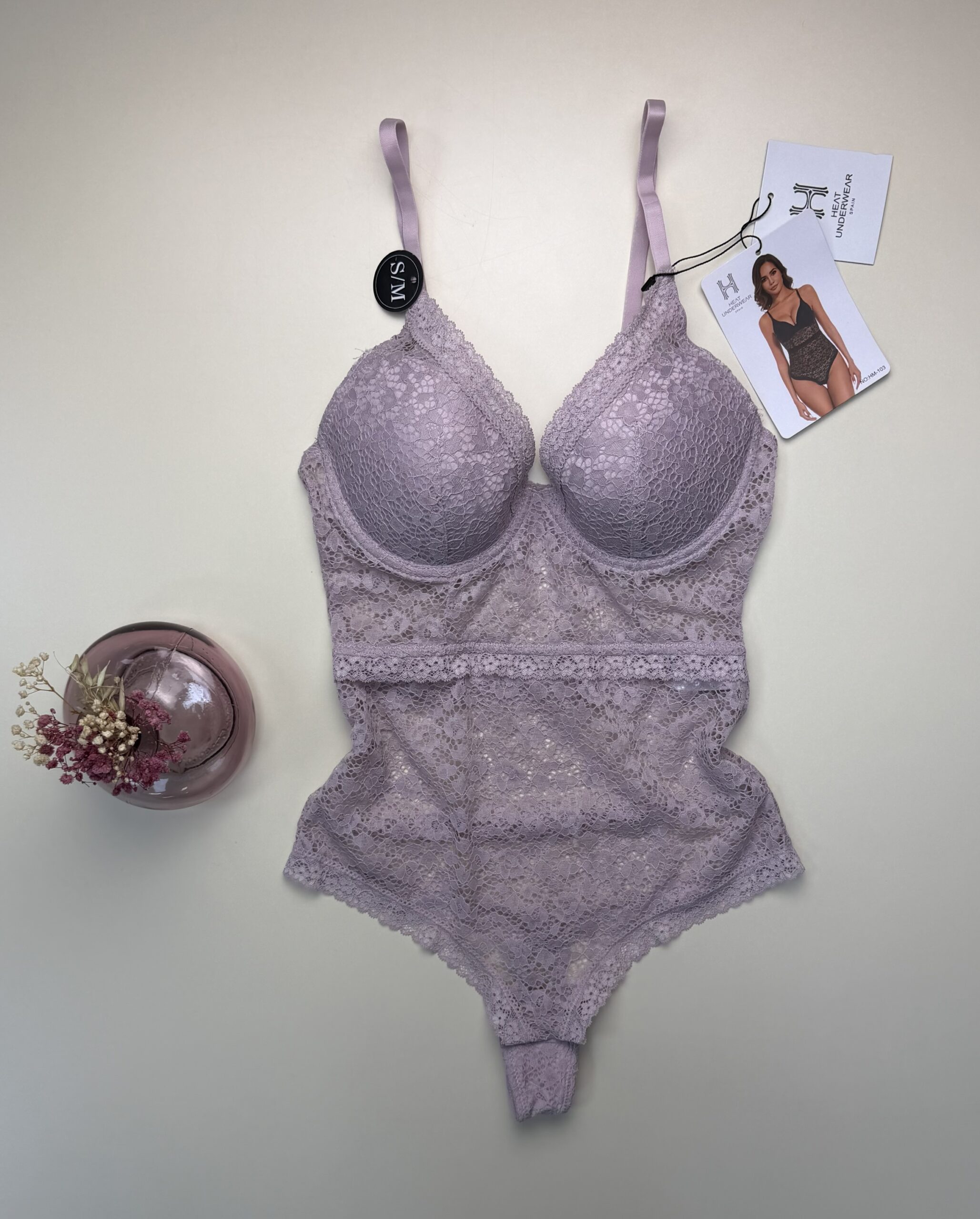 Body en dentelle " Rose" – Image 2