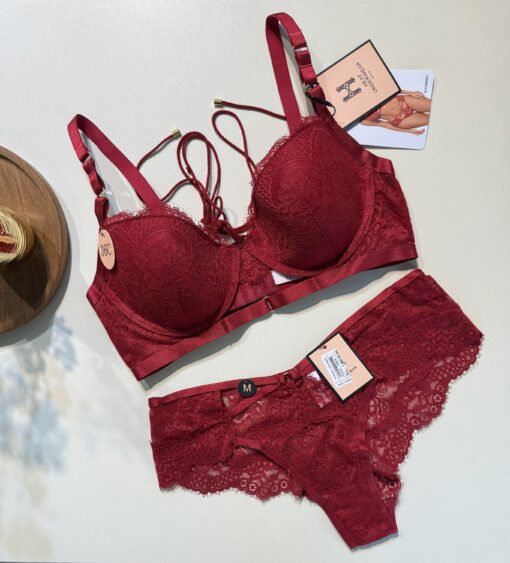 Ensemble 2 pcs " bordeaux  "