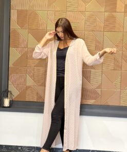 Alternative view of Kimono en mousseline " Bois de rose   "