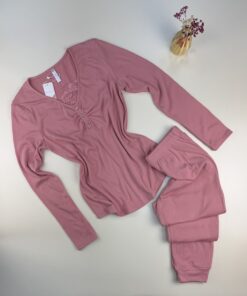 Pyjama haut manche longue " Rose "
