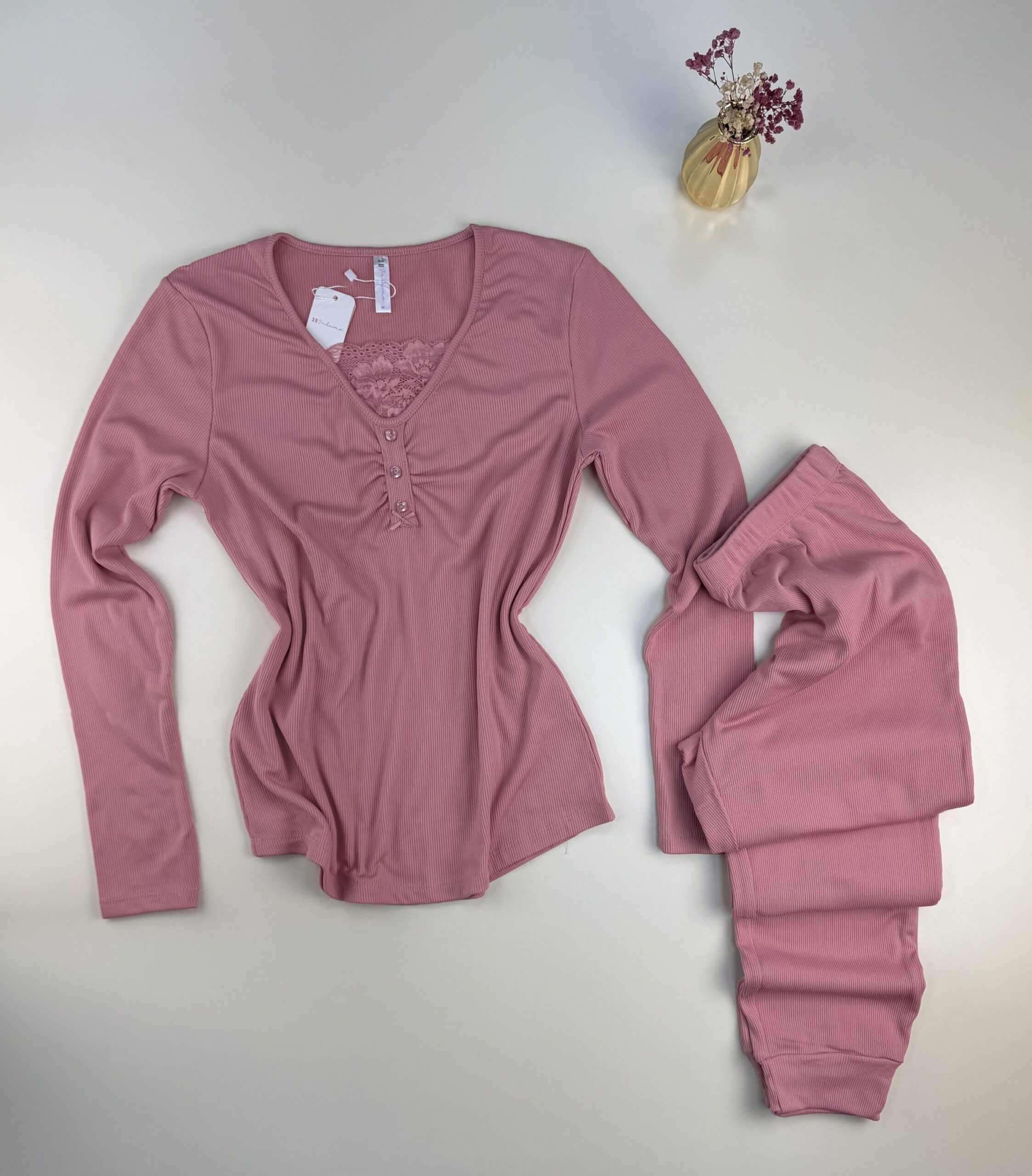 Pyjama haut manche longue " Rose " – Image 2