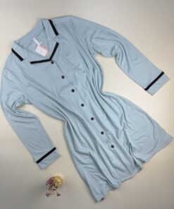 Chemise de nuit boutonnée  " bleu vert "