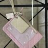 Pack de 3 pochettes " rose , beige , transparent "