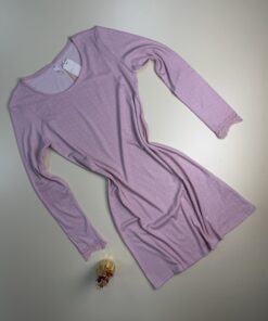 Chemise de nuit " rose petit point "