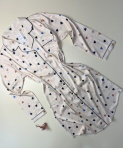 Chemise de nuit en satin " beige "