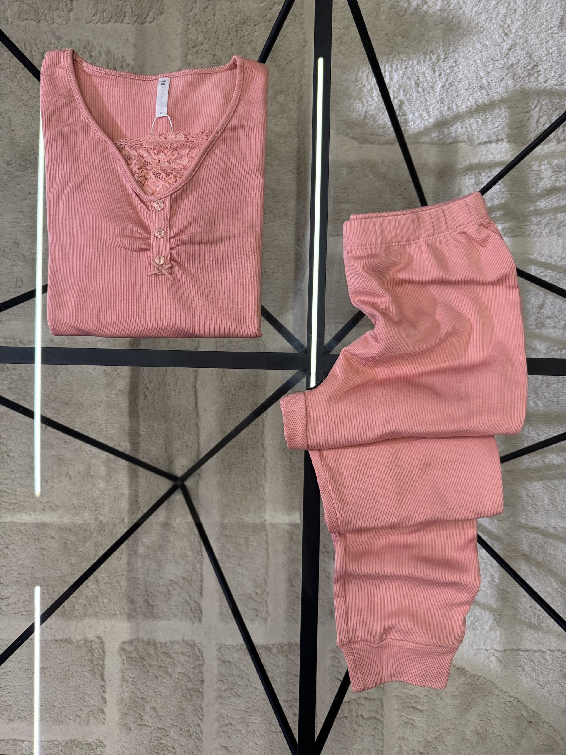 Pyjama haut manche longue " Rose " – Image 3