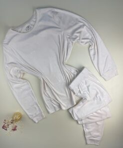 Pyjama primark haut manche longue " Blanc étoile "