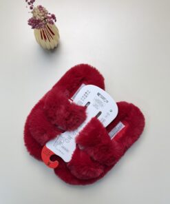 Pantoufle fourrure Primark - RED -