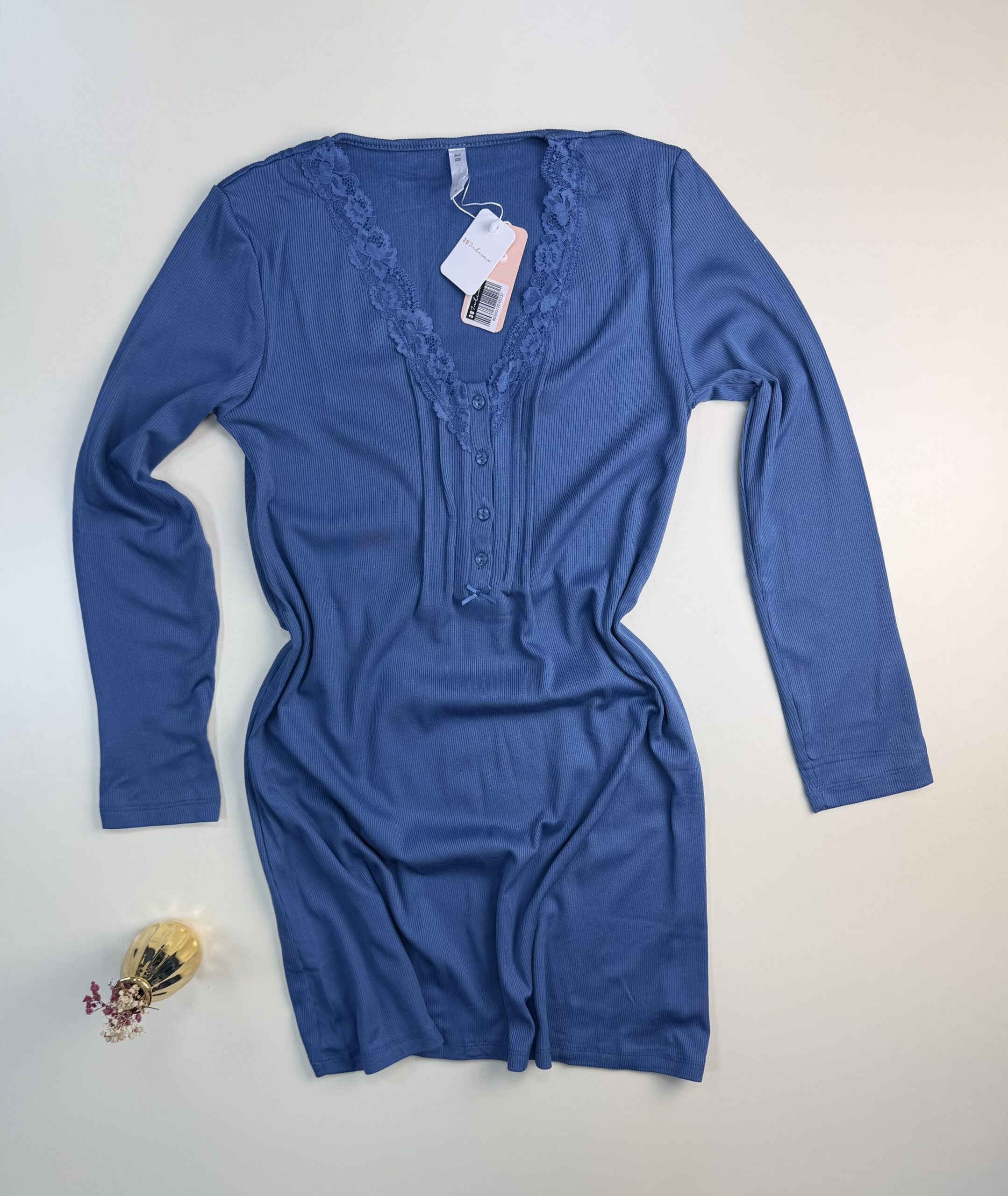 Chemise de nuit " Bleu " – Image 2