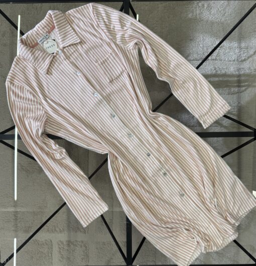 Chemise de nuit " rose à rayures "