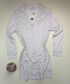 Alternative view of Chemise de nuit " rose à fleurs "