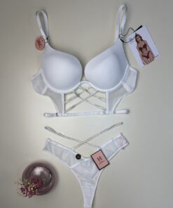 Alternative view of Ensemble 2 pcs H " blanc "