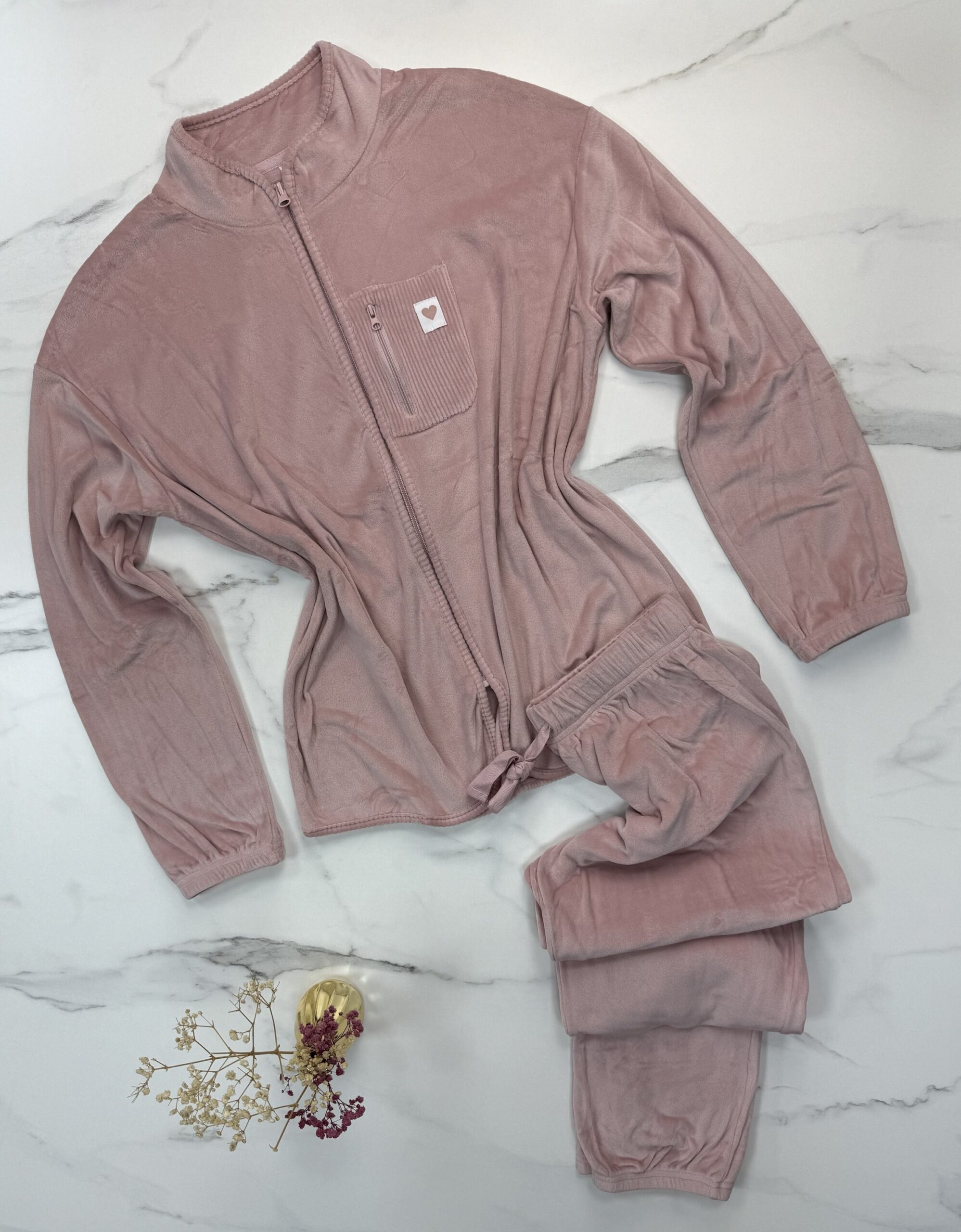 Pyjama haut manche longue " Rose clair "