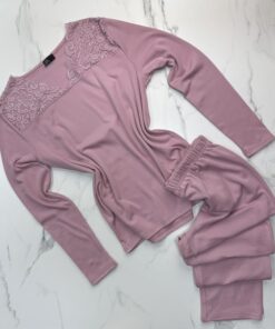 Alternative view of Pyjama haut manche longue " Rose "