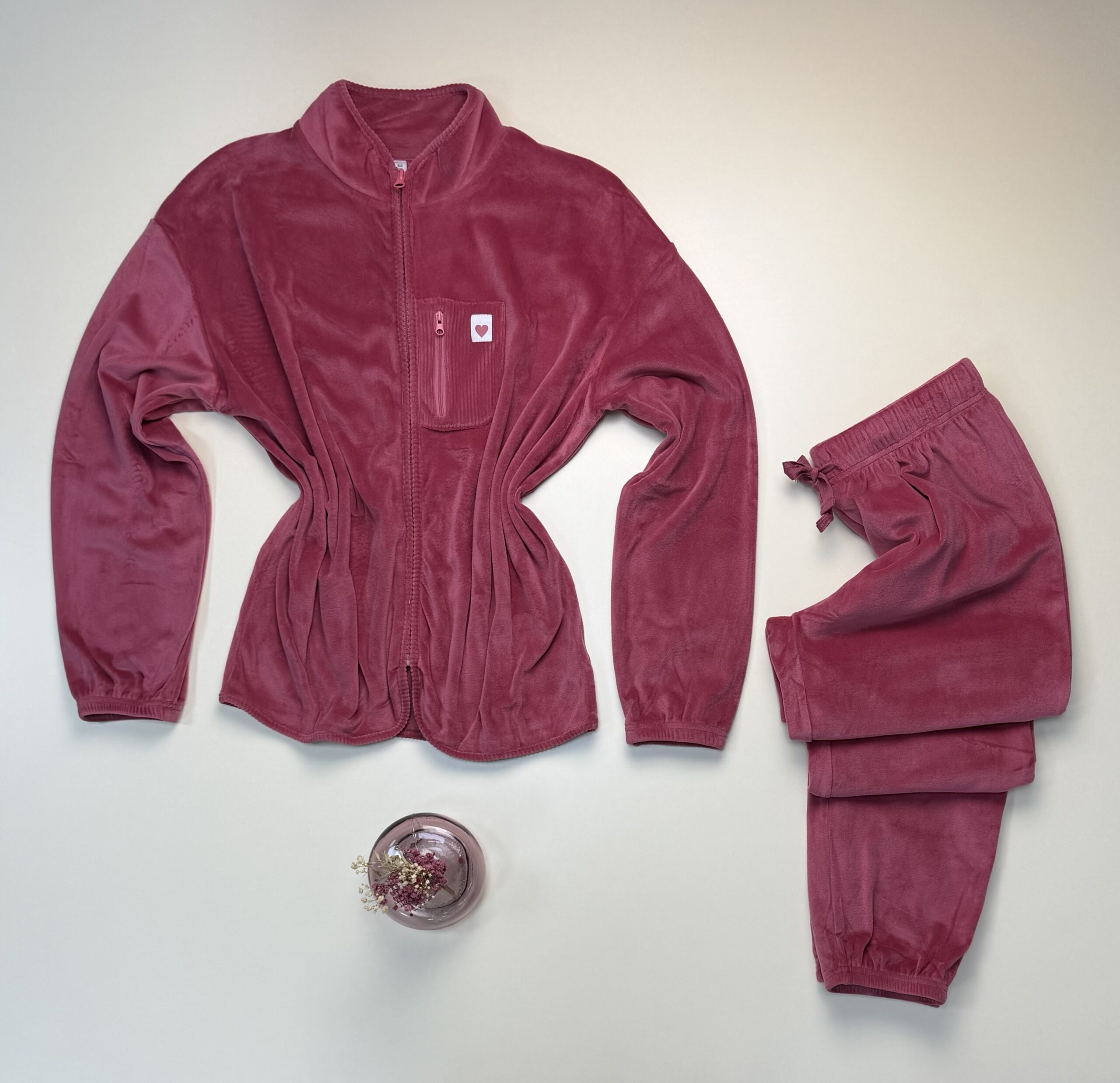 Pyjama haut manche longue " Rose foncé " – Image 3