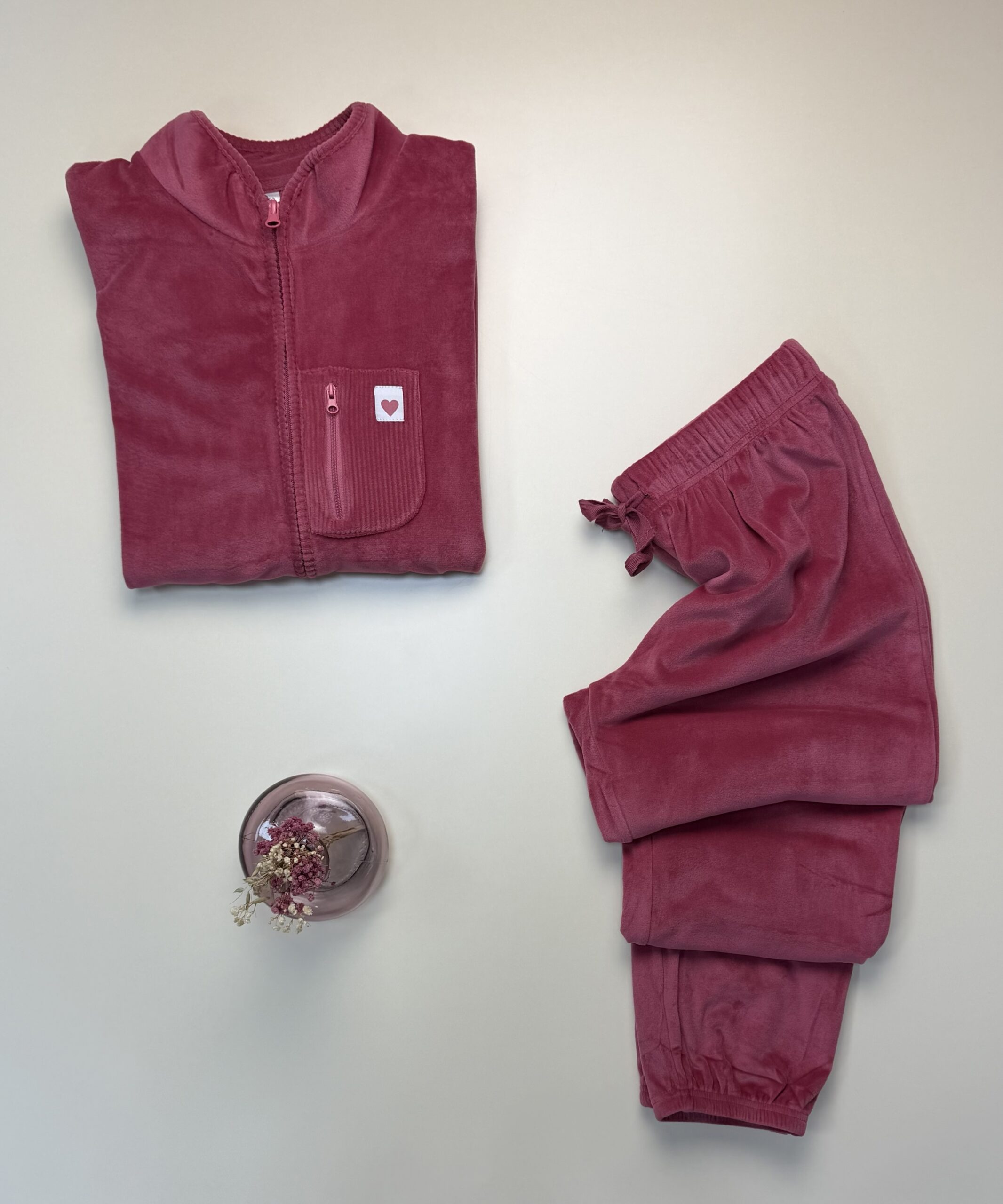 Pyjama haut manche longue " Rose foncé " – Image 2