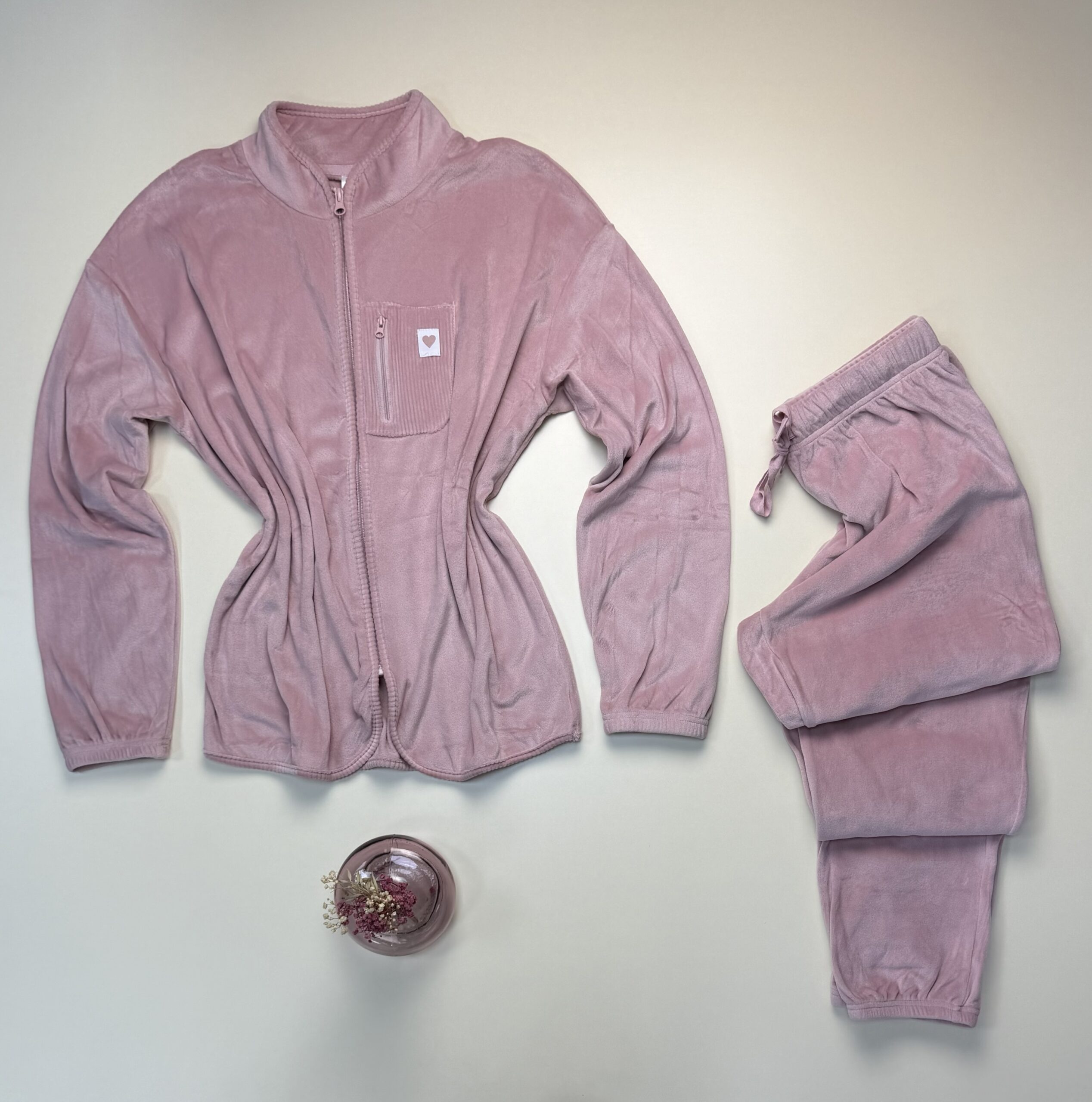 Pyjama haut manche longue " Rose clair " – Image 3