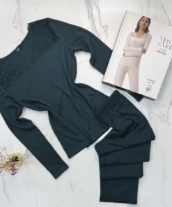 Pyjama haut manche longue " Vert "