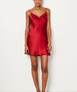 Alternative view of Nuisette ETAM Milky - BURGUNDY - en soie