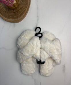 Alternative view of Pantoufle ouverte Croisé - Blanc -