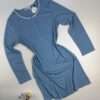 Chemise de nuit boutonnée " Bleu "