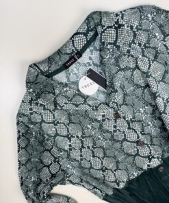 Alternative view of Chemise de nuit boutonné " Vert "