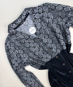 Alternative view of Chemise de nuit boutonné " Noir "