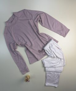 Pyjama haut manche longue " Rose "