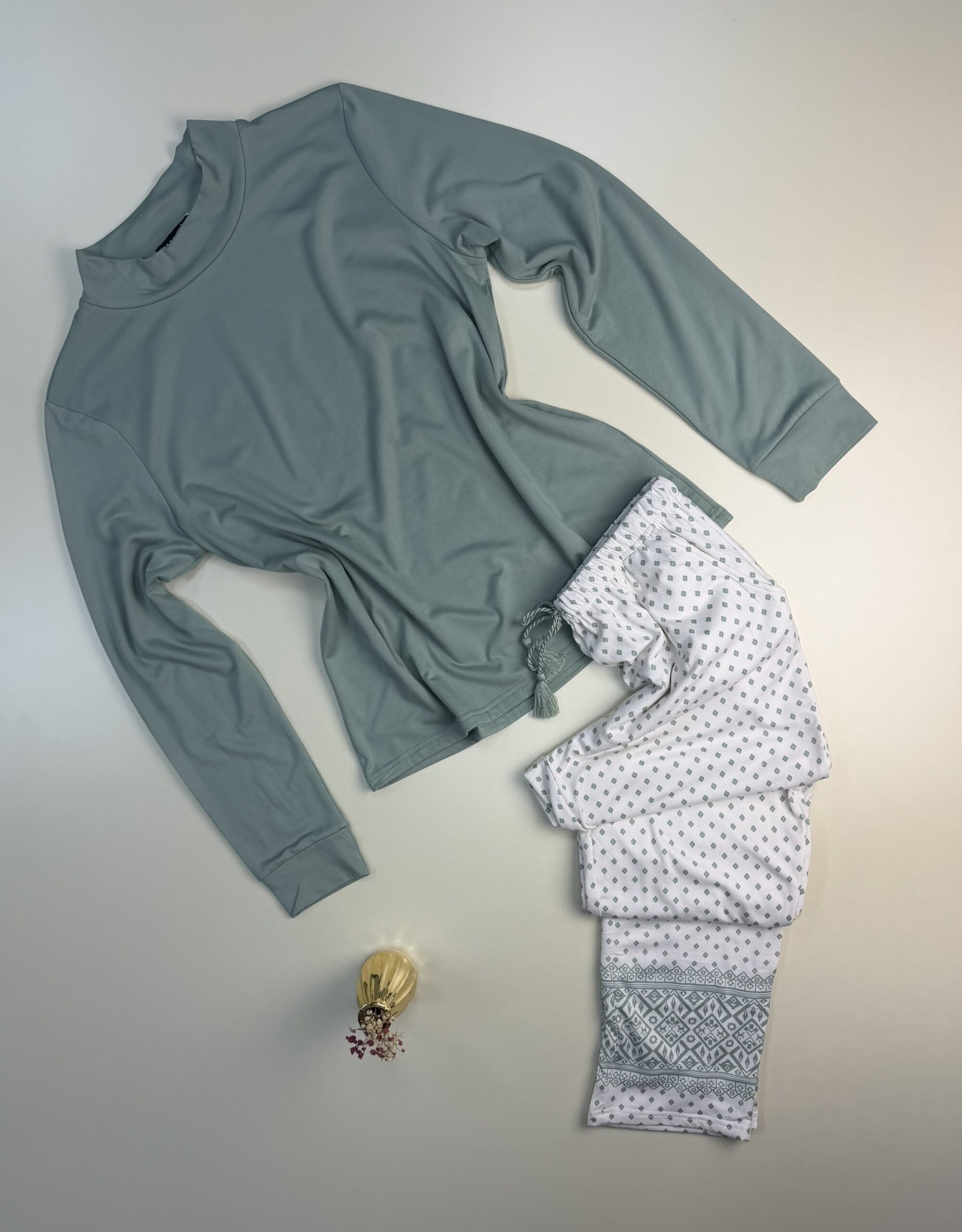 Pyjama haut manche longue " Vert "