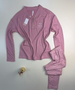 Alternative view of Pyjama haut manche longue " Rose "