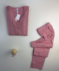 Alternative view of Pyjama haut manche longue " Rose "