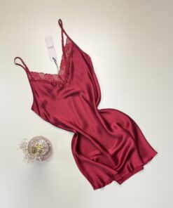 Nuisette ETAM Milky - BURGUNDY - en soie