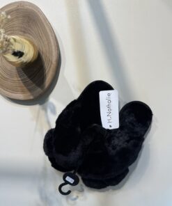 Pantoufle ouverte Croisé – Black  –