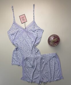 Short-bustier en lycra " léopard mauve "