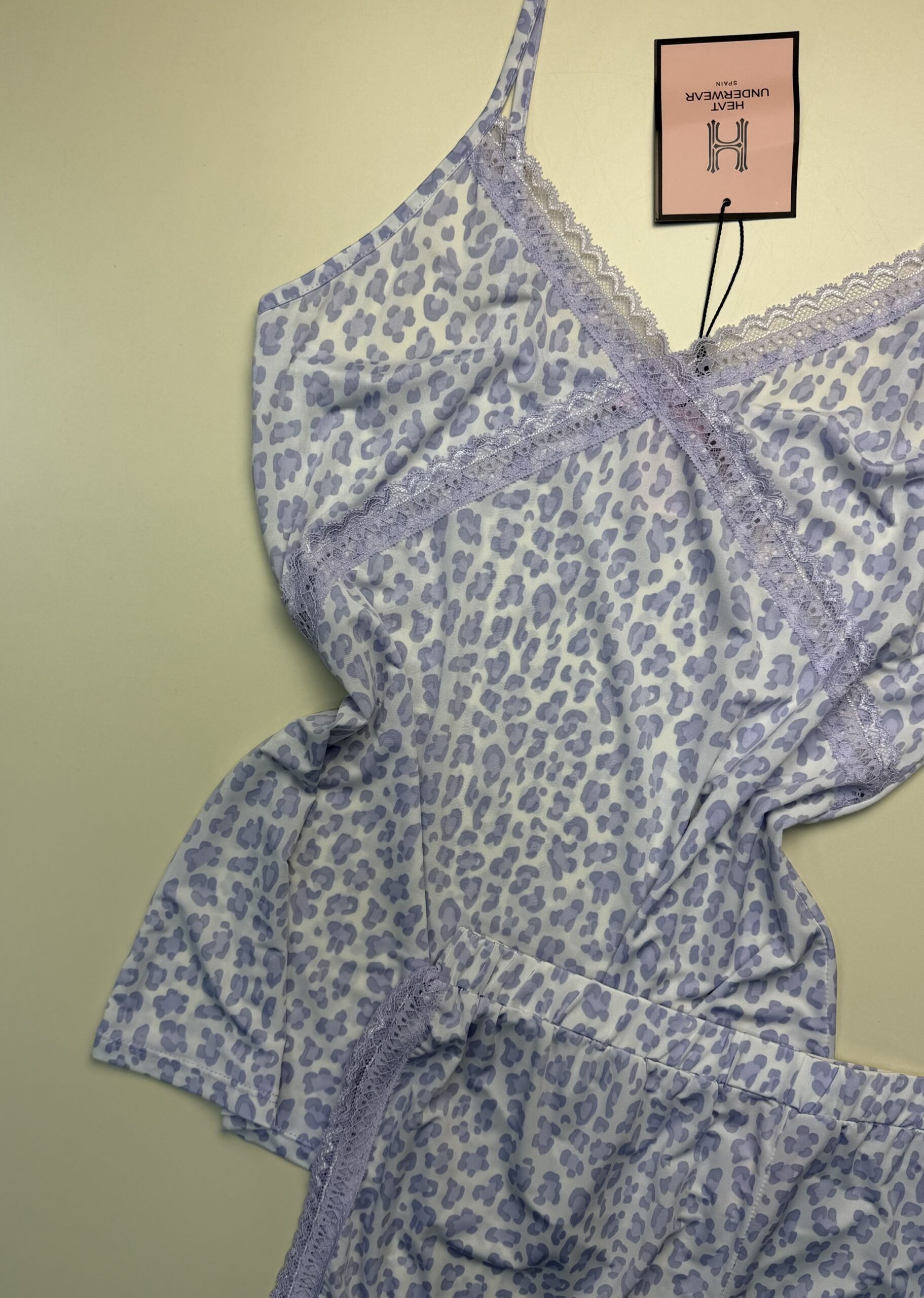 Short-bustier en lycra " léopard mauve " – Image 3