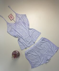 Alternative view of Short-bustier en lycra " léopard mauve "