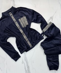 Homewear " bleu léopard "