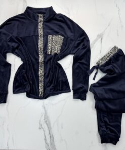 Alternative view of Homewear " bleu léopard "