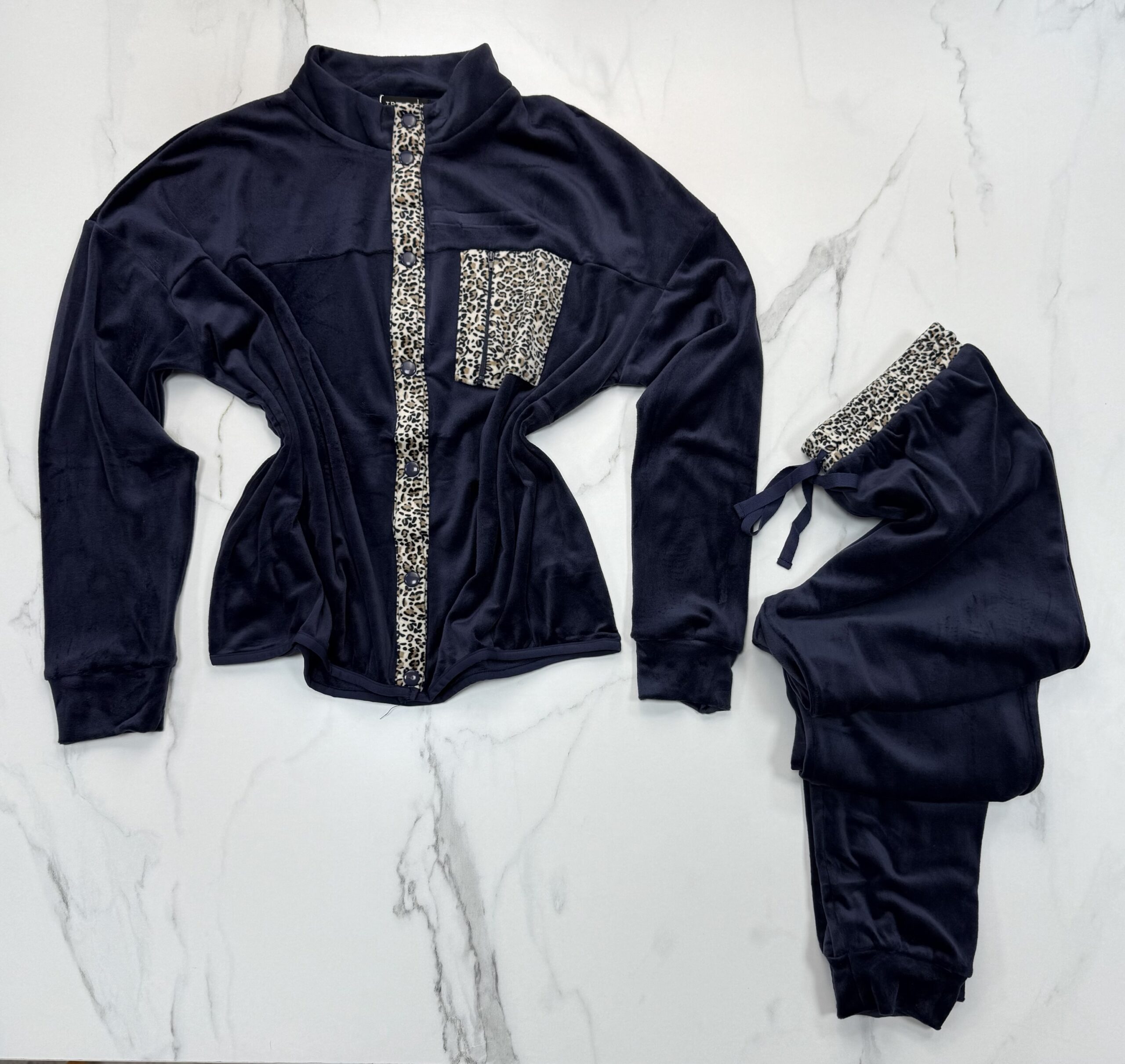 Homewear " bleu léopard " – Image 2