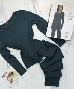 Pyjama haut manche longue " Vert "