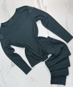 Alternative view of Pyjama haut manche longue " Vert "