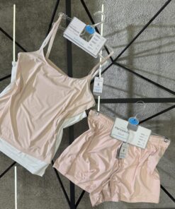 Alternative view of Ensemble 2 bustier + short primark " rose, blanc "