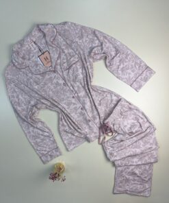 Pyjama boutonné H " Rose à fleurs "