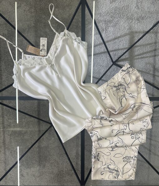 Ensemble bustier pantalon ETAM en satin