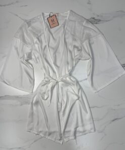 Alternative view of Ensemble nuisette peignoir " Blanc "